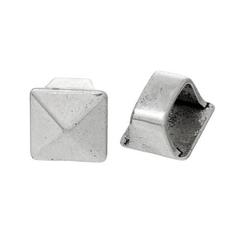 Charm Beads for Leather Bracelet/watch Bands or Wrist Bands (Square) - Sexy Sparkles Fashion Jewelry - 1