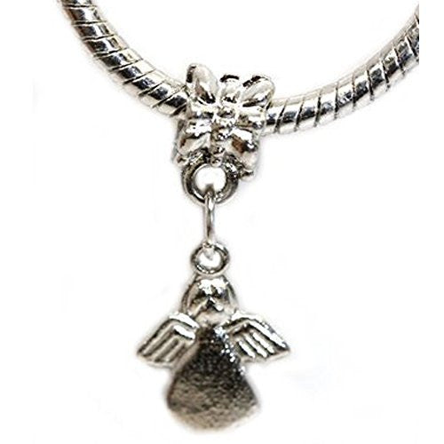Angel Dangle Bead European Bead Compatible for Most European Snake Chain Charm Bracelet - Sexy Sparkles Fashion Jewelry