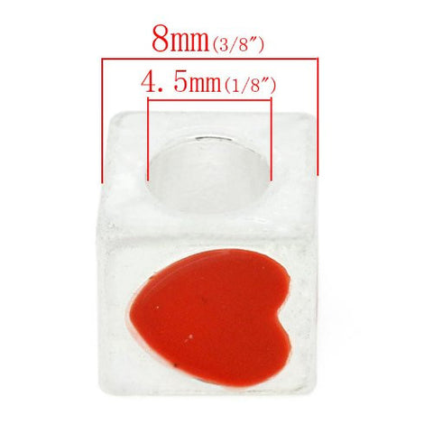 Lots of Love Charm European Bead Compatible for Most European Snake Chain Bracelet - Sexy Sparkles Fashion Jewelry - 3