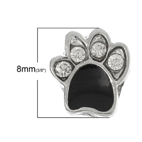 Dog-Paw Floating Charms For Glass Living Memory Lockets - Sexy Sparkles Fashion Jewelry - 2