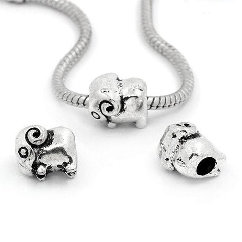 Sheep Spacer European Bead Compatible for Most European Snake Chain Bracelet - Sexy Sparkles Fashion Jewelry - 3