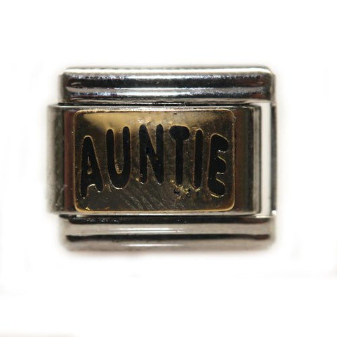 Auntie Italian Link Bracelet Charm - Sexy Sparkles Fashion Jewelry - 1