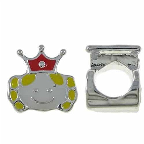 Little Girl with Crown for Snake Chain Charm Bracelet - Sexy Sparkles Fashion Jewelry - 1