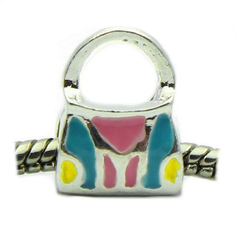Hand Bag Charm Spacer Beads For Snake Chain Charm Bracelet - Sexy Sparkles Fashion Jewelry - 4