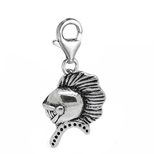 Clip on Knight Dangle Charm Pendant for European Clip on Charm Jewelry w/ Lobster Clasp - Sexy Sparkles Fashion Jewelry