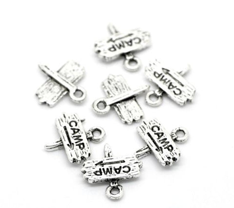 Camp Fingerpost Bracelet Necklace Charm Pendant - Sexy Sparkles Fashion Jewelry - 2