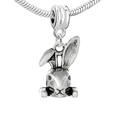 Rabbit Charm Bead Spacer Bead for European Snake Chain Charm Bracelet - Sexy Sparkles Fashion Jewelry