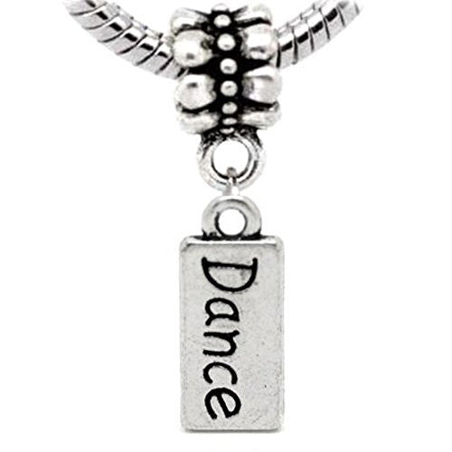 Dance Charm Dangle European Bead Compatible for Most European Snake Chain Charm Bracelet - Sexy Sparkles Fashion Jewelry - 1