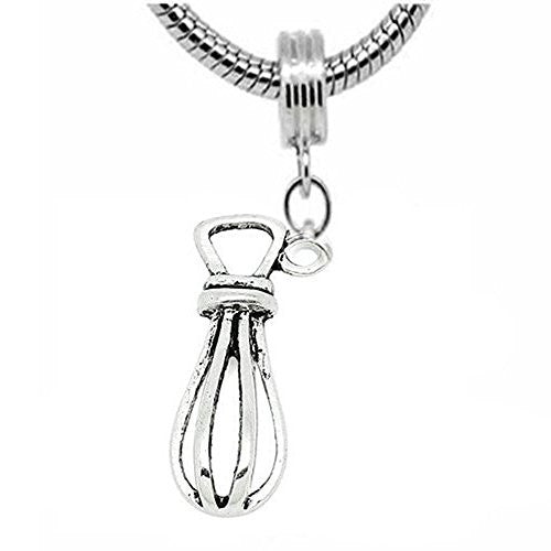 Egg Beater Dangle Charm European Bead Compatible for Most European Snake Chain Bracelet - Sexy Sparkles Fashion Jewelry