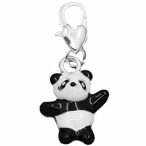 Panda Clip on Pendant for European Charm Jewelry w/ Lobster Clasp - Sexy Sparkles Fashion Jewelry - 1