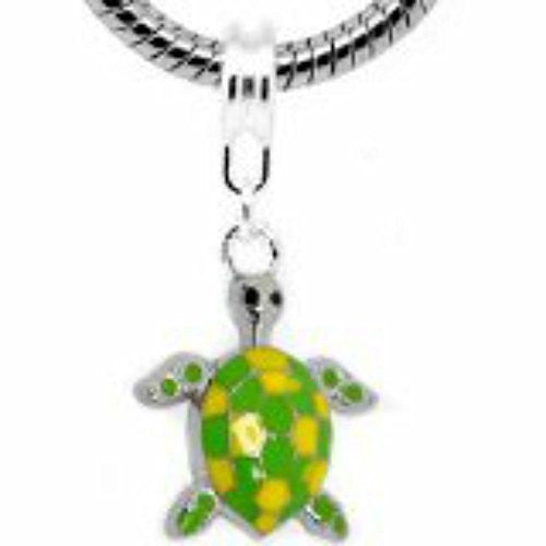 Turtle Dangle Charm Enamel Charm European Bead Compatible for Most European Snake Chain Bracelet - Sexy Sparkles Fashion Jewelry