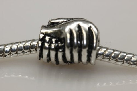 Friendship Love Peace Hand Shake Charm European Bead Compatible for Most European Snake Chain Bracelet - Sexy Sparkles Fashion Jewelry - 2