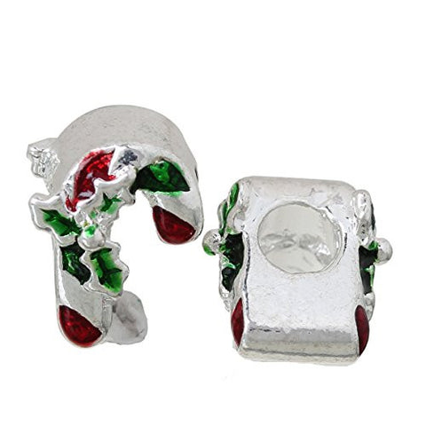 Christmas Holly Leaf Charm Bead for European Snake Chain Charm Bracelet - Sexy Sparkles Fashion Jewelry - 3