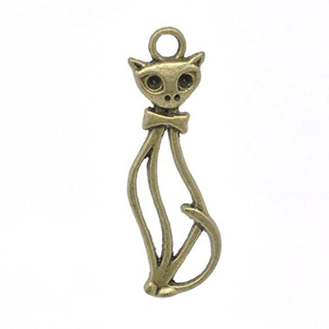 Cat Bracelet Necklace Charm Pendant - Sexy Sparkles Fashion Jewelry - 1