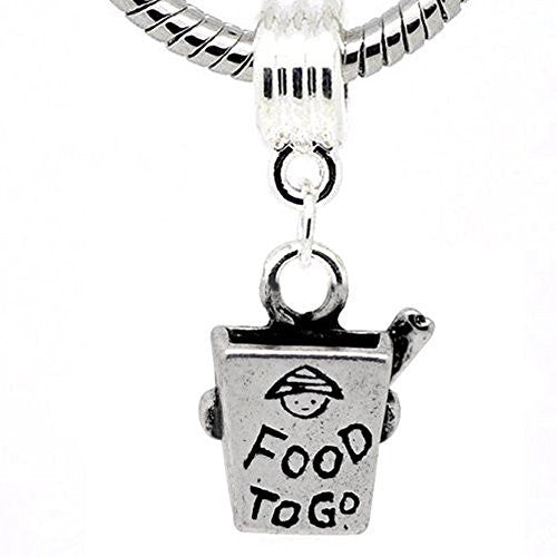 Food to Go Charm Bead Dangle Fits For Snake Chain Charm Bracelet - Sexy Sparkles Fashion Jewelry - 1