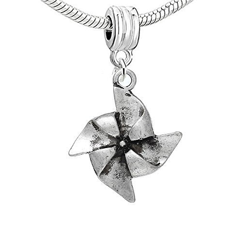 Pinwheel Charm European Bead Compatible for Most European Snake Chain Bracelet - Sexy Sparkles Fashion Jewelry