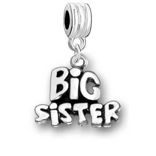 Big Sister Charm Bead for Snake Chain Charm Bracelet - Sexy Sparkles Fashion Jewelry