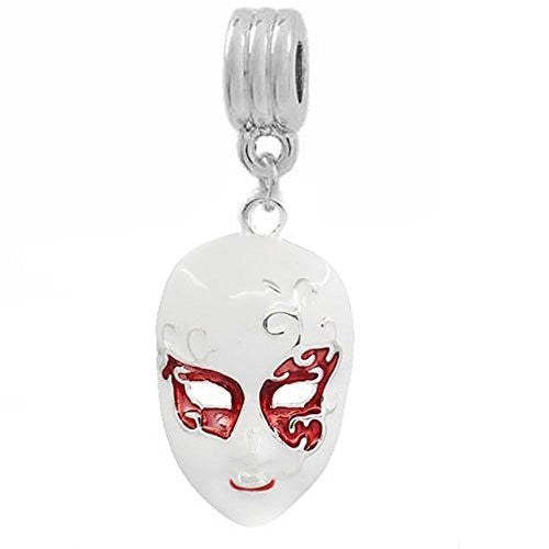Opera Mask European Bead Compatible for Most European Snake Chain Bracelet - Sexy Sparkles Fashion Jewelry - 1