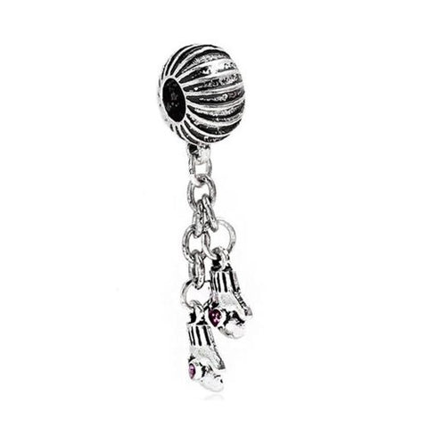 Boxing Gloves Charm Dangle For Snake Chain Charm Bracelet - Sexy Sparkles Fashion Jewelry - 1