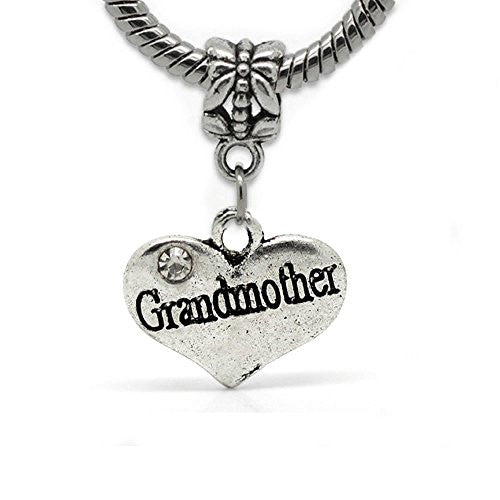 2 Sided Heart Charm (Grandmother) - Sexy Sparkles Fashion Jewelry
