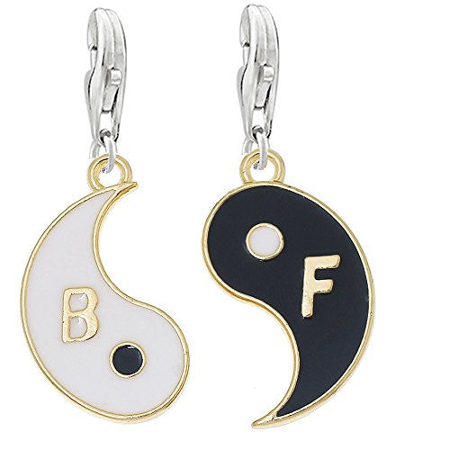 Two Piece (2) Eight Diagrams Clip on Pendant Charm for Bracelet or Necklace - Sexy Sparkles Fashion Jewelry