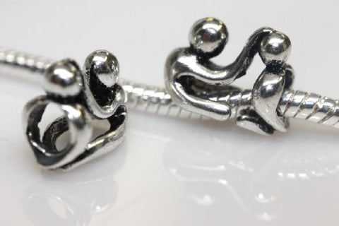 Father and Son Charm European Bead Compatible for Most European Snake Chain Bracelet - Sexy Sparkles Fashion Jewelry - 2
