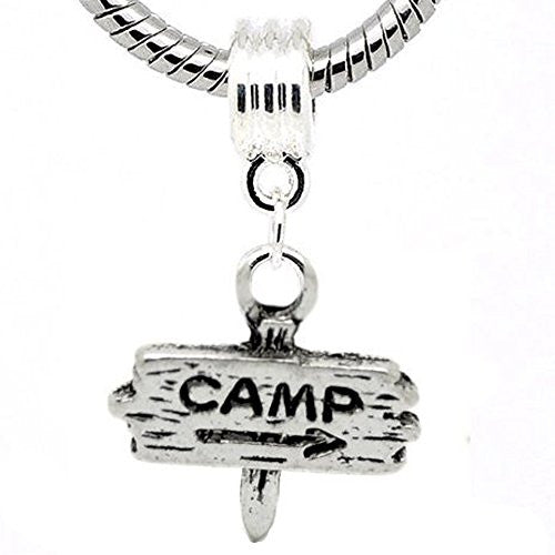 Camp Fingerpost Charm Dangle European Bead Compatible for Most European Snake Chain Bracelet - Sexy Sparkles Fashion Jewelry