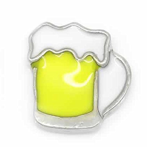 Beer Glass Floating Charm For Glass Living Memory Lockets - Sexy Sparkles Fashion Jewelry - 1