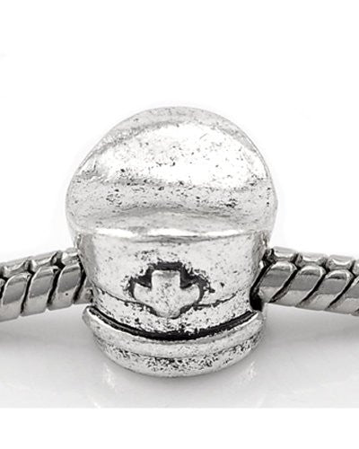 Nurse Cap Charm Spacer European Bead Compatible for Most European Snake Chain Bracelet - Sexy Sparkles Fashion Jewelry - 1