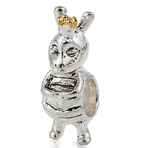 Queen Bee Charm Pandora for Snake Chain Charm Bracelet - Sexy Sparkles Fashion Jewelry - 1