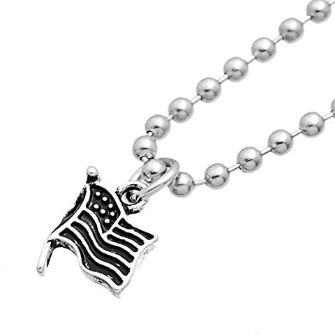 USA American Flag Charm Pendant For Necklace - Sexy Sparkles Fashion Jewelry - 2