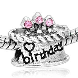 Birthday Cake European Bead Compatible for Most European Snake Chain Bracelet - Sexy Sparkles Fashion Jewelry - 4