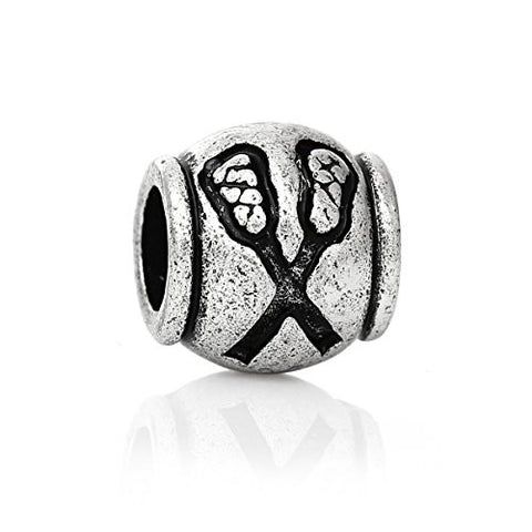 Paddle Pattern Charm Compatible with European Snake Chain Charm Bracelet - Sexy Sparkles Fashion Jewelry - 1