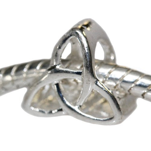 Celtic Knot Charm European Bead Compatible for Most European Snake Chain Bracelet