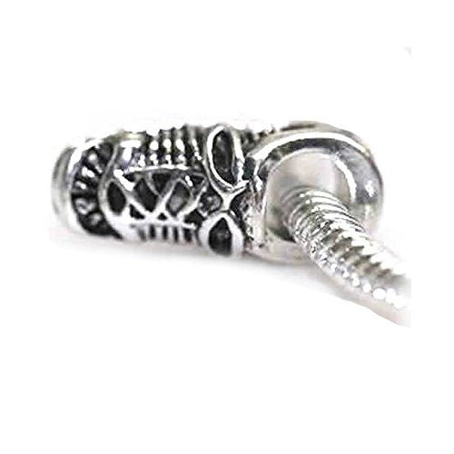 Running Shoe Bead Charm Spacer for Snake Chain Charm Bracelet