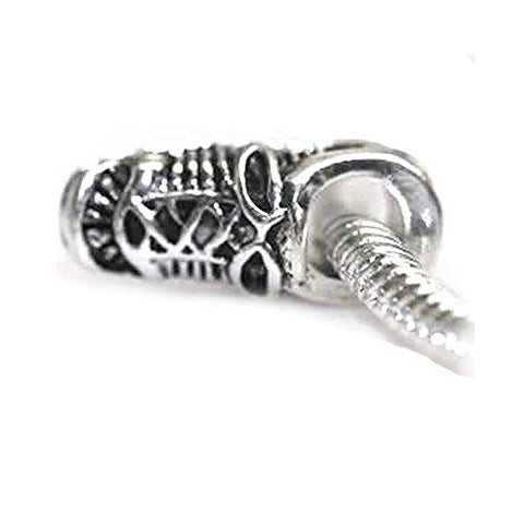 Running Shoe Bead Charm Spacer for Snake Chain Charm Bracelet - Sexy Sparkles Fashion Jewelry - 1