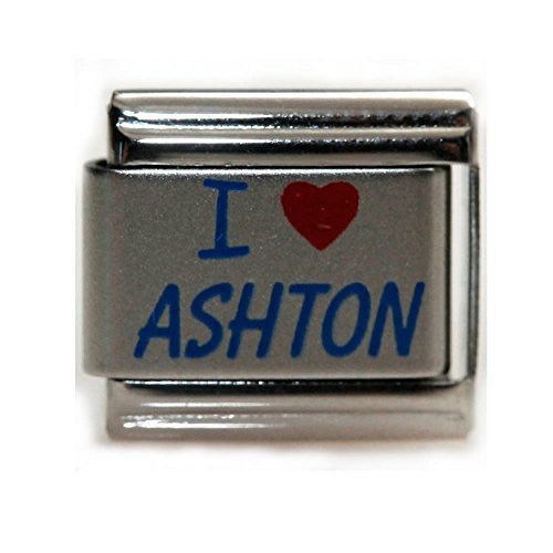 I Love Ashton Italian Charm Bracelet Link - Sexy Sparkles Fashion Jewelry - 1