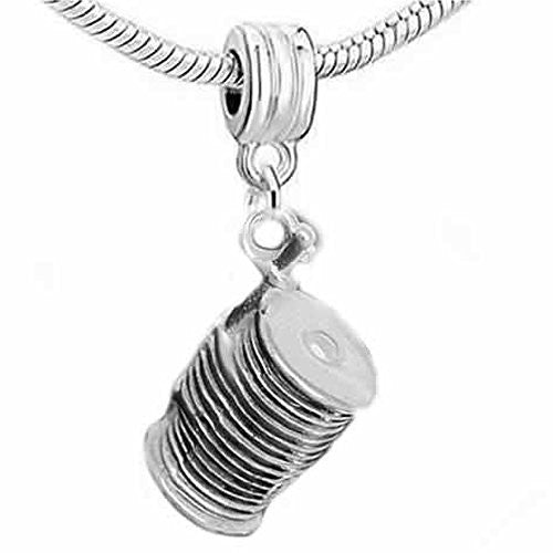 Spool of Thread Dangle Charm Beads For Snake Chain Charm Bracelet - Sexy Sparkles Fashion Jewelry - 1