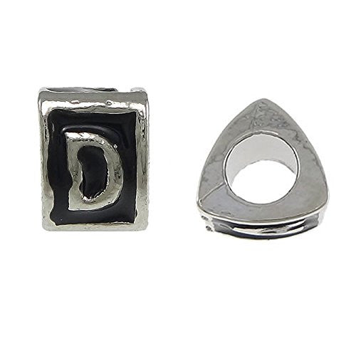 Letter  "D" Triangle Spacer European European Bead Compatible for Most European Snake Chain Charm Bracelet - Sexy Sparkles Fashion Jewelry - 1