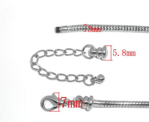 Starter Master Bracelet 7.5" Removable Lobster Claw + 1-1/2 Extension Chain - Sexy Sparkles Fashion Jewelry - 2