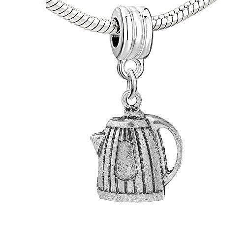 Teapot Kettle Dangle Charm European Bead Compatible for Most European Snake Chain Bracelet - Sexy Sparkles Fashion Jewelry