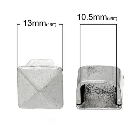 Charm Beads for Leather Bracelet/watch Bands or Wrist Bands (Square) - Sexy Sparkles Fashion Jewelry - 2