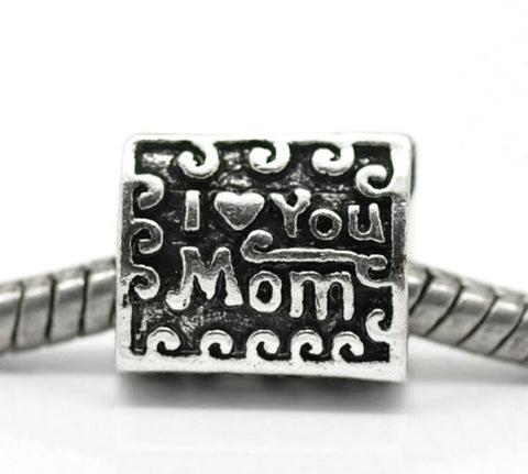 Mother's Day Bead Charms for Snake Chain Charm Bracelet - Sexy Sparkles Fashion Jewelry - 2