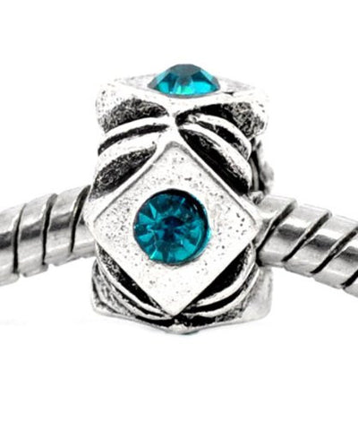 Crystal Rhinestone Charm Bead For Snake Chain Bracelets - Sexy Sparkles Fashion Jewelry - 1
