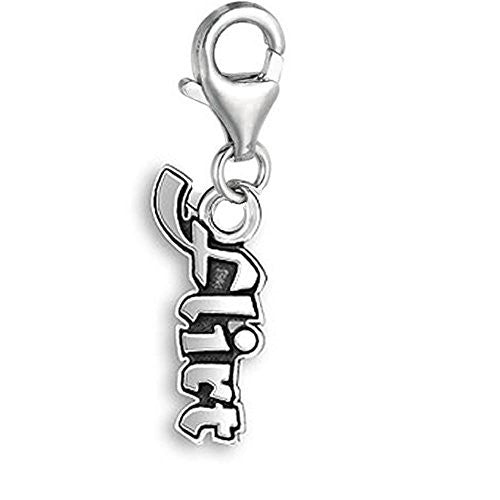Flirt Dangle Pendant for European Clip on Charm Jewelry w/ Lobster Clasp
