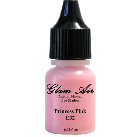 Set of Three (3) Shades of Glam Air Airbrush Eye Shadow Makeup E9 Shimmery Green, E15 Clear Shimmer and E32 Princess Pink Water-based Formula Last All Day (For All Skin Types) 0.25oz Bottles - Sexy Sparkles Fashion Jewelry - 4
