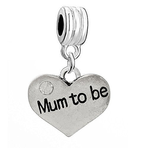 Mum to Be with Clear  Crystals - Sexy Sparkles Fashion Jewelry