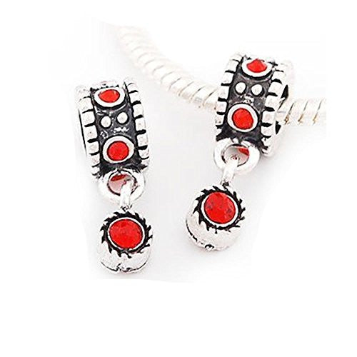 January Birthstone Charm European Bead Compatible for Most European Snake Chain Bracelet - Sexy Sparkles Fashion Jewelry - 1