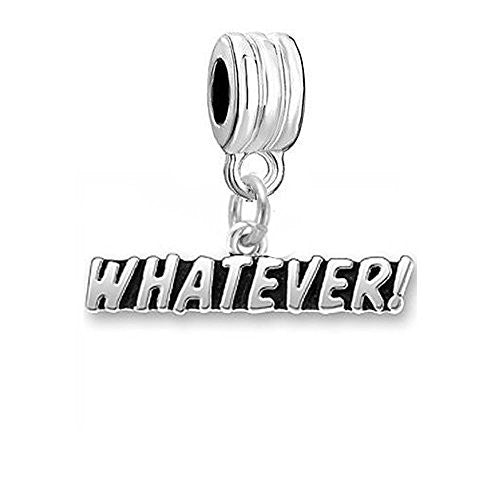 Whatever Dangle Charm Bead Compatible with European Snake Chain Bracelet - Sexy Sparkles Fashion Jewelry