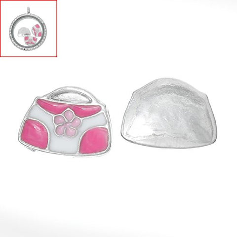 Hand Bag Floating Charms for Glass Locket Pendants and Floating - Sexy Sparkles Fashion Jewelry - 3